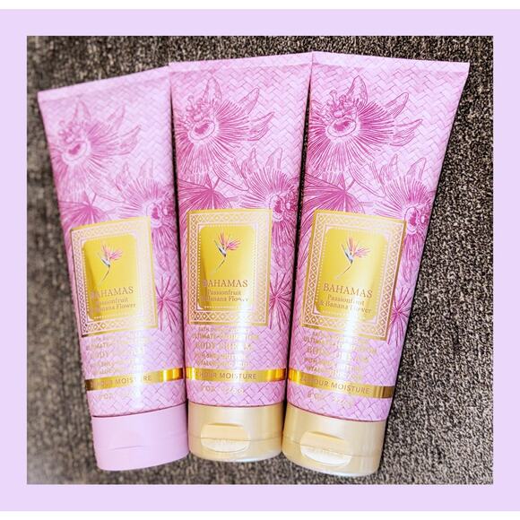 Bath & Body Works Other - Bath & Body Works Bahamas Passionfruit Banana Ultimate Hydration Body Cream x3